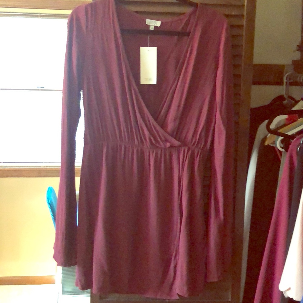 Maroon tobi dress NWT